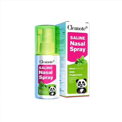 Kalite Biber nane Cleanote Saline Burun dumanı 0.9% NaCl Saline Burun spreyi Rinit için Soğuk tıkanıklık Fabrika