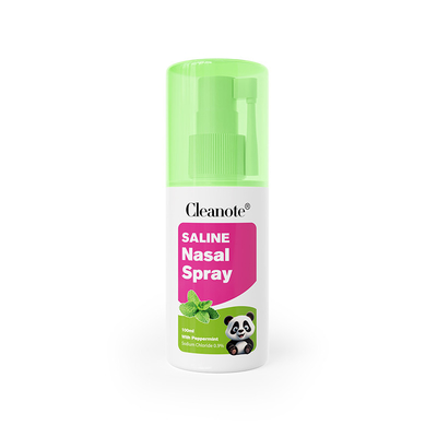 Kalite Cleanote Saline Nasal Spray 0.9% NaCl 100ml Peppermint ile Rinit için Soğuk tıkanıklık Irritasyonlu Burun Serinleştirici Fabrika